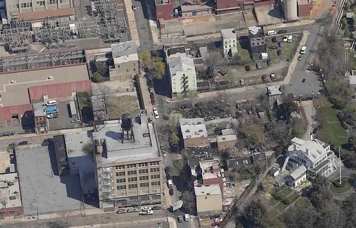 vinegar hill: historic district - water street and Former residence of the commandant of the Brooklyn Navy Yard